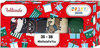 Bellinda - Dárková sada ponožek Crazy Socks Box