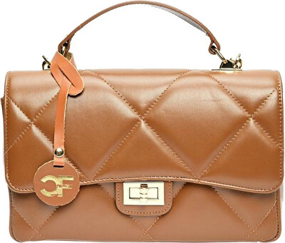 Carla Ferreri - Dámská kožená crossbody kabelka