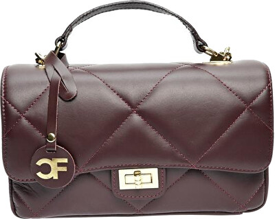 Carla Ferreri - Dámská kožená crossbody kabelka