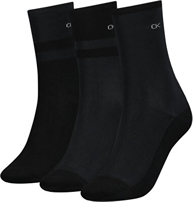 Calvin Klein - 3 PACK - dámske ponožky 701219848-002