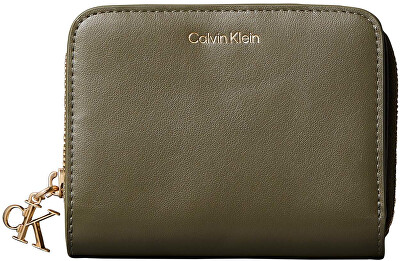 Calvin Klein - Dámská kožená peněženka Hardware Monogram Small LV04F1075GLI1