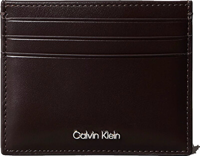 Calvin Klein - Etui pentru acte pentru bărbați, din piele naturală Raised LV04D1230GYG1