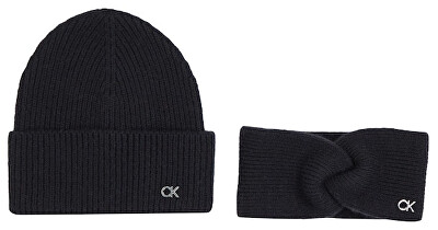 Calvin Klein - Dámská sada - čepice a čelenka