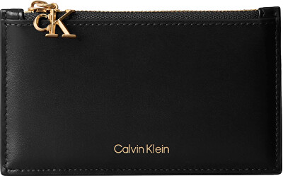 Calvin Klein - Portofel din piele pentru documente pentru femei Zip Cardcase LV04F1076GUB1