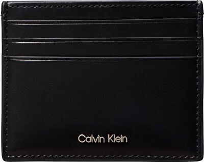 Calvin Klein - Etui pentru acte pentru bărbați, din piele naturală Raised LV04D1230GUB1