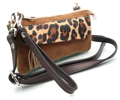 Caramelo - Geantă crossbody de damă din piele 51199 Cuero