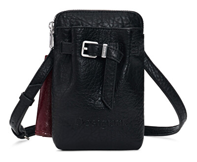 Desigual - Dámská peněženka Half Logo Alma Black 2 v 1 26WAYP132000