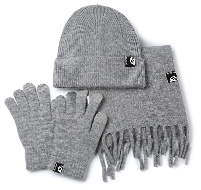 Pepe Moll - Set de damă - căciulă, fular și mănuși Rea 262630 Grey