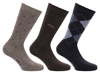 Fila - 3 PACK - ponožky F5528CD-650