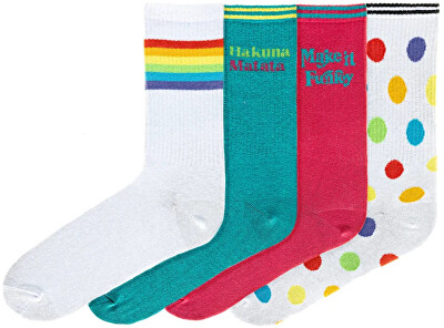 Funky Steps - 4 PACK - dámské ponožky