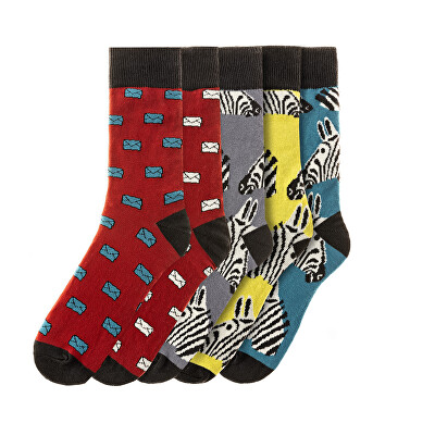 Funky Steps - 5 PACK - pánské ponožky
