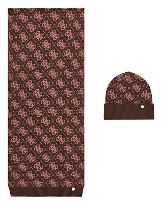 Guess - Dámský set - čepice a šála Beanie GFBOXWP6401-BWL