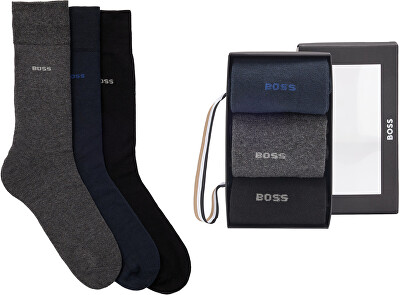 Hugo Boss - 3 PACK - pánské ponožky BOSS