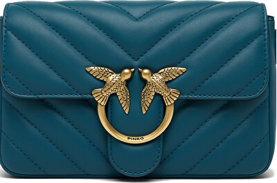 Pinko - Dámská kožená crossbody kabelka
