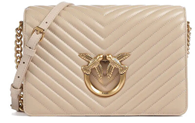 Pinko - Dámská kožená crossbody kabelka