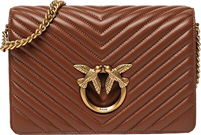Pinko - Geantă din piele crossbody pentru femei 100063 A0GK L48Q