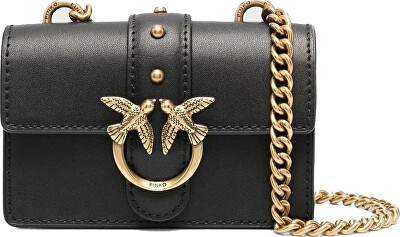 Pinko - Dámska kožená crossbody kabelka 100064 A0F1 Z99Q