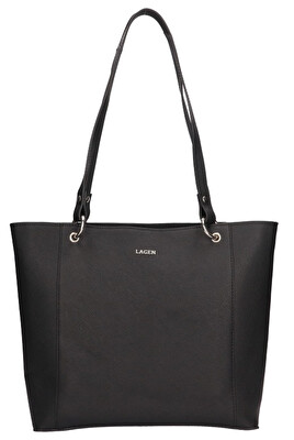 Lagen - Dámská kožená kabelka BLC-22/2014 BLK
