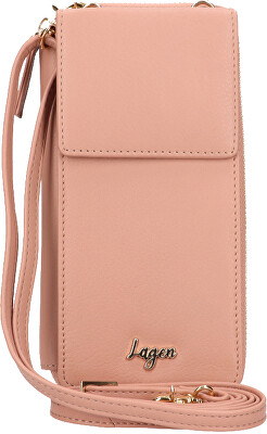 Lagen - Dámská kožená crossbody kabelka