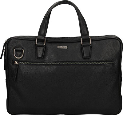 Lagen - Pánská kožená taška na notebook BLC/4422/20 BLK