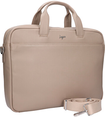 Lagen - Kožená taška na notebook 333-1 BEIGE-FOSSIL