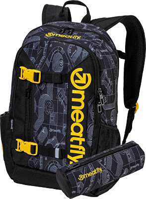 Meatfly - Batoh Basejumper Blueprint Black