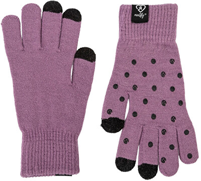 Meatfly - Dámské rukavice BOYD Purple Dots