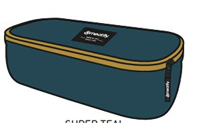 Meatfly - Penál XL Pencilcase Super Teal