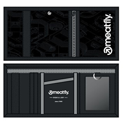 Meatfly - Peněženka Huey Blueprint/ Black