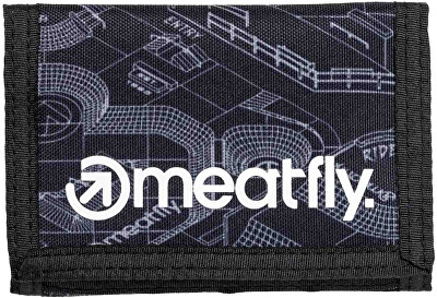Meatfly - Peněženka Huey Blueprint/ Black