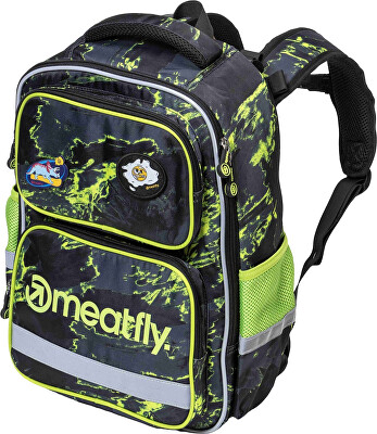 Meatfly - Školská aktovka Max Lime Mossy
