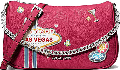 Michael Kors - Dámska crossbody kabelka 35F5S1QC6V Dark Raspberry