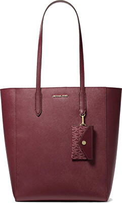 Michael Kors - Dámska kožená kabelka 2 v 1 35F4G2VT7T OXBLOOD