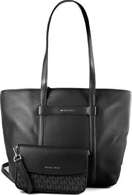 Michael Kors - Dámska kožená kabelka 2 v 1 35S5STVT3L Black