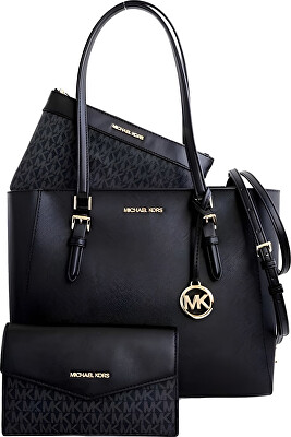 Michael Kors - Geantă de damă din piele 3 în 1 35R3GCFT3T Black