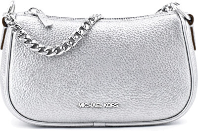 Michael Kors - Dámská kožená kabelka 35F5S1QC5M Silver