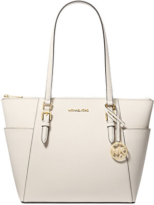 Michael Kors - Dámska kožená kabelka 35T0GCFT7L LIGHT CREAM