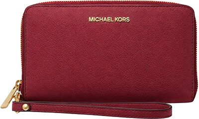 Michael Kors - Dámska kožená peňaženka 35S9GTVE7L CHERRY