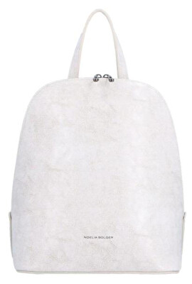 Noelia Bolger - Dámský kožený batoh NB 0045 off white