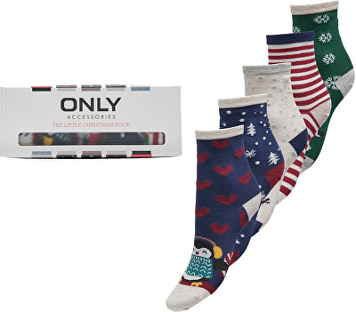 ONLY - 5 PACK - dámské ponožky ONLCHRISTMAS