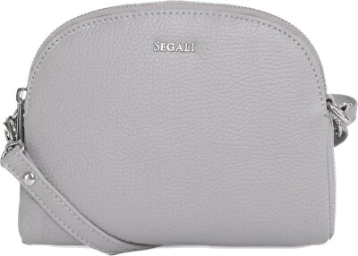 SEGALI - Dámská kožená crossbody kabelka 12 Grey