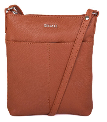 SEGALI - Dámská kožená crossbody kabelka