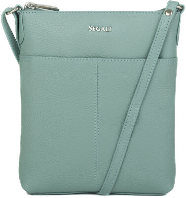 SEGALI - Dámská kožená crossbody kabelka