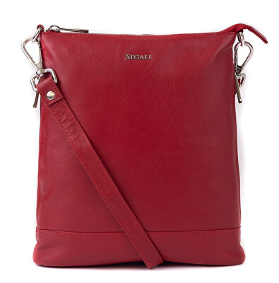 SEGALI - Dámská kožená crossbody kabelka