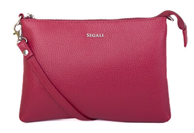 SEGALI - Dámská kožená crossbody kabelka