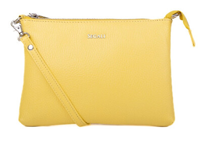 SEGALI - Dámská kožená crossbody kabelka