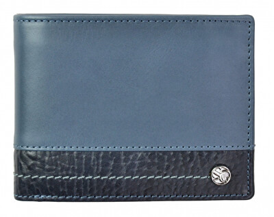 SEGALI - Pánská kožená peněženka 951 320 005 WL blue/blue