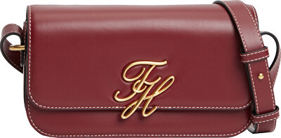 Tommy Hilfiger - Dámska kožená crossbody kabelka Script AW0AW18399GNE