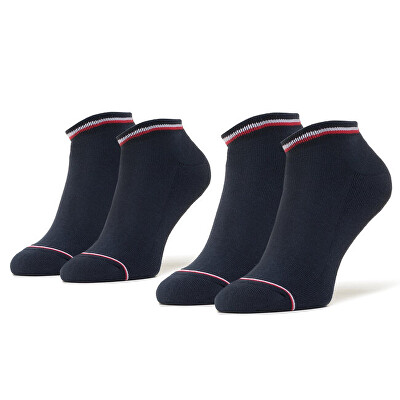 Tommy Hilfiger - 2 PACK - șosete pentru bărbați 100001093-322 DARK NAVY