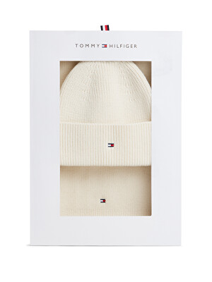 Tommy Hilfiger - Dámska sada - čiapka a šál Flag AW0AW19136AEO
